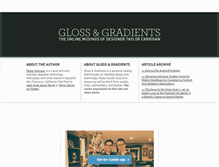 Tablet Screenshot of glossandgradients.com